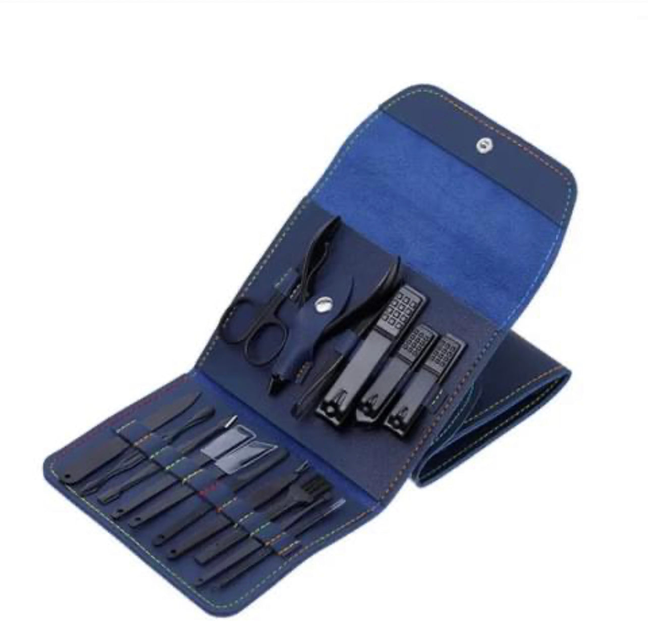 16pcs Manicure Pedicure Nail Grooming Kit with Storage Travel Case