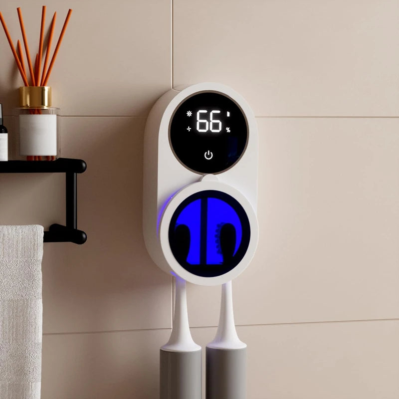 Smart Wall-Mounted Toothbrush Holder & Sanitiser